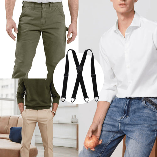 🚀HOT SALE 50% OFF - 👔 Heavy Duty Work Suspenders X-Back Adjustable Work Suspenders