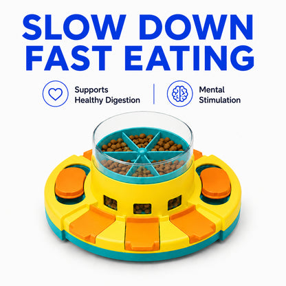 Interactive Dog Puzzle Toy – Brain Training Slow Feeder