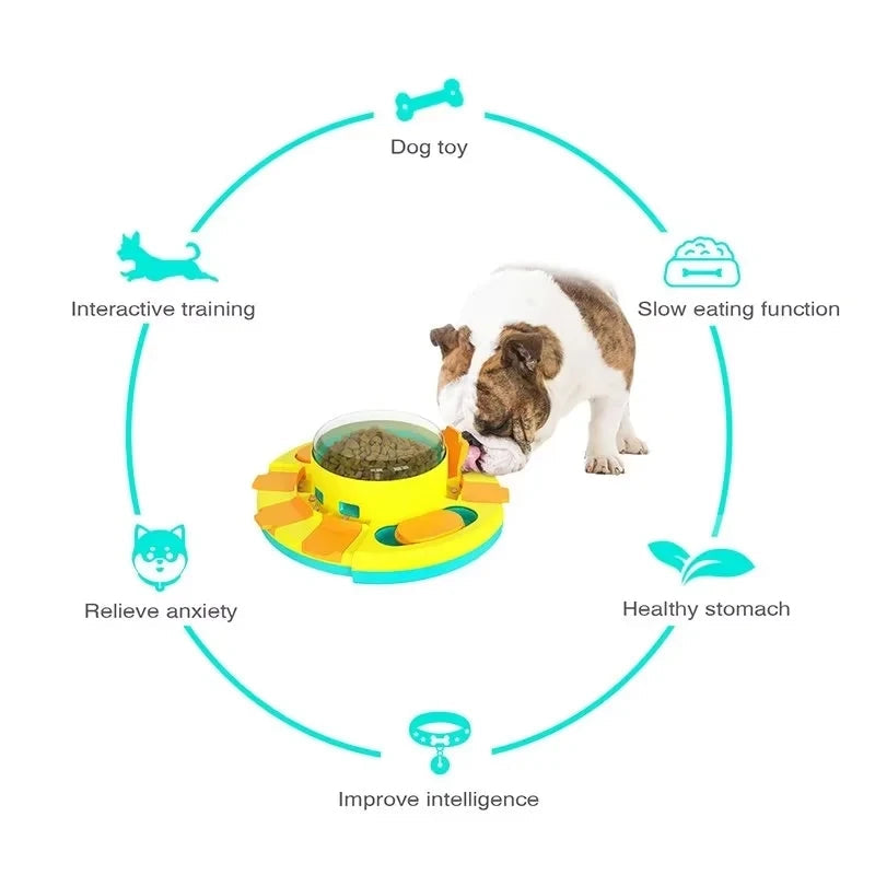 Interactive Dog Puzzle Toy – Brain Training Slow Feeder