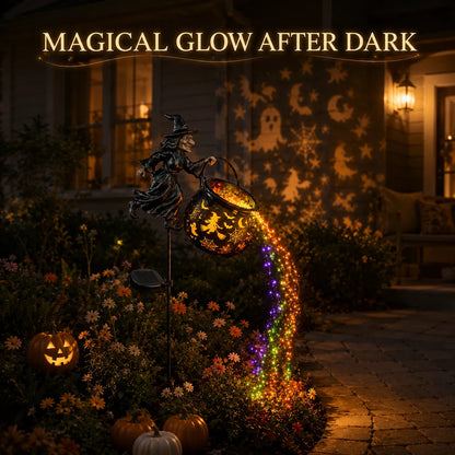 Halloween Early Bird Special Sale 49% OFF-🧙‍♀️Halloween Witch Cauldron Garden Light