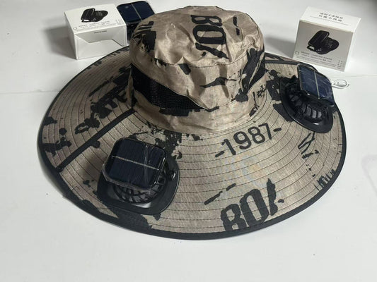 New Solar-Powered Outdoor Cooling Fan Hat